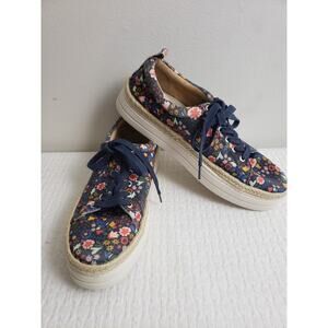 Y2K Jack Rogers Mia Floral Womens Shoes Size 9.5 Platform Espadrille Sneakers